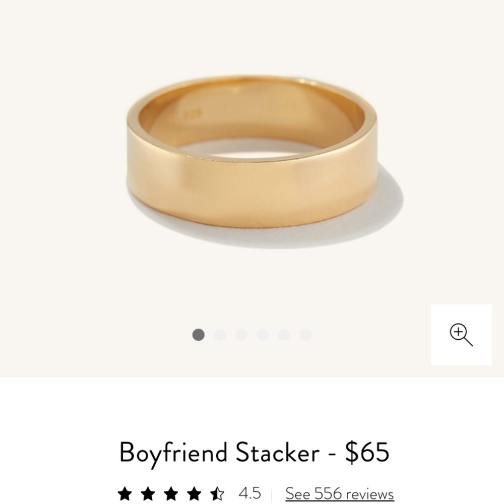 Mejuri Boyfriend Stacker - Size 6